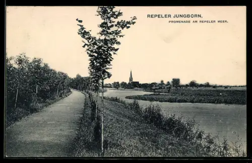 AK Repelen, Repeler Jungborn, Promenade am Repeler Meer