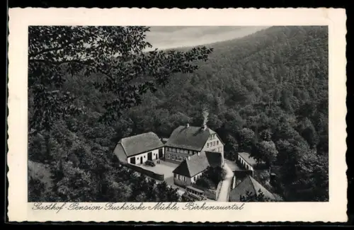 AK Weinheim a. d. Bergstrasse, Gasthof Pension Fuchssche Mühle, Birkenauertal
