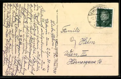 AK Emmerich a. Rh., Rheinufer, Kirche, Schiffe