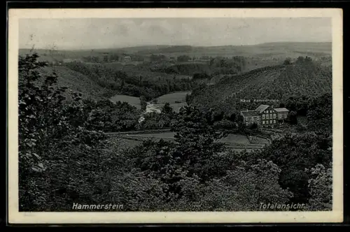 AK Krähwinklerbrücke, Gasthaus-Pension Haus Hammerstein A. Grafer, Ansicht mit Umgebung aus der Vogelschau