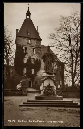 AK Moers, Denkmal der Kurfürstin Louise Henriette