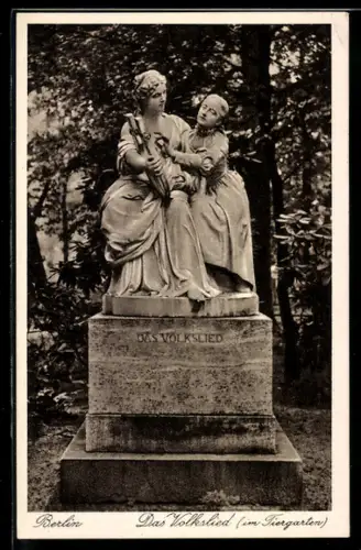 AK Berlin, Das Volkslied im Tiergarten