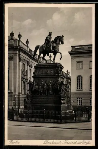 AK Berlin, Denkmal Friedrich der Grosse