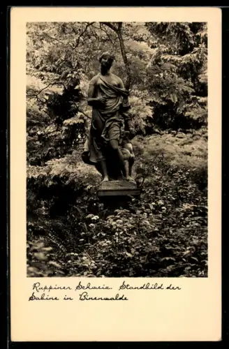 AK Binenwalde /Ruppiner Schweiz, Standbild der Sabine