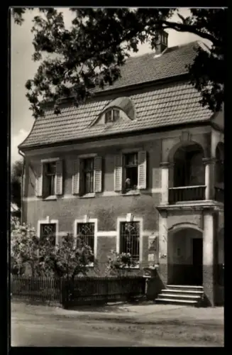 AK Glöwen /Westprignitz, Postamt mit Strassenpartie