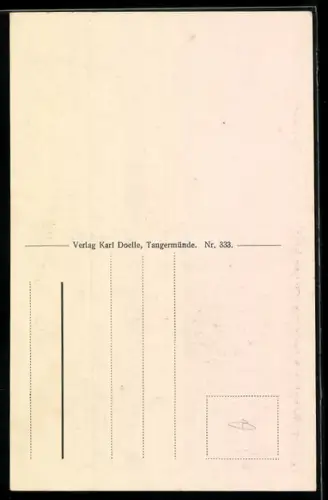 AK Tangermünde, Rathaus, Linke Seite