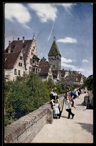 AK Ulm a. D., Stadtmauer