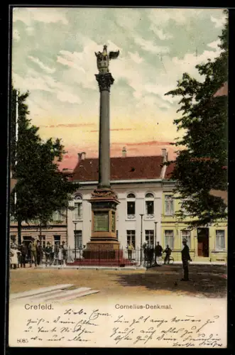 AK Crefeld, Cornelius-Denkmal