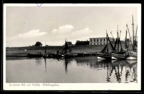 AK Butjadingen, Burhaver Siel mit Mütter-Erholungsheim