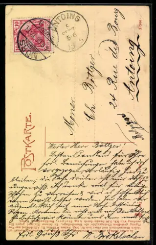 AK Moers a. Rh., Blick auf das Rathaus