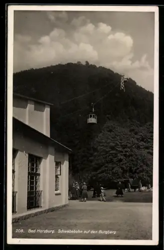 AK Bad Harzburg, Schwebebahn auf den Burgberg