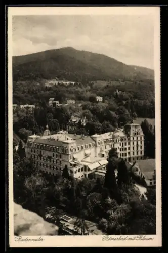 AK Badenweiler, Römerbad mit Gipfel des Blauen
