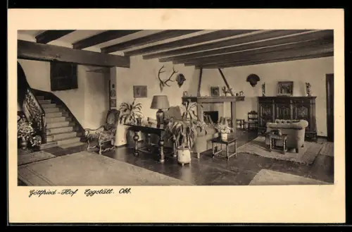 AK Eggstätt /Obb., Hotel Göttfried-Hof, Innenansicht
