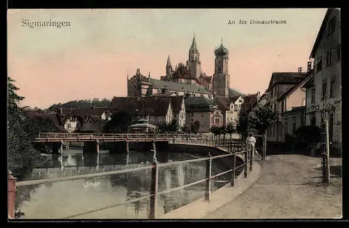 AK Sigmaringen, An der Donaustrasse