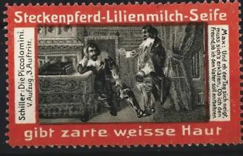 Reklamemarke Steckenpferd-Lilienmilch-Seife, Theaterauftritt