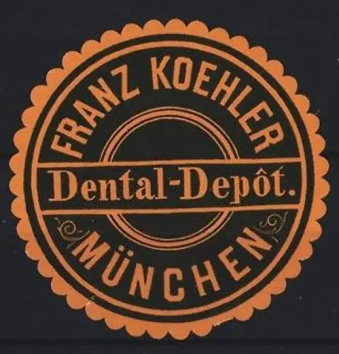 Reklamemarke München, Franz Koehler Dental-Depôt