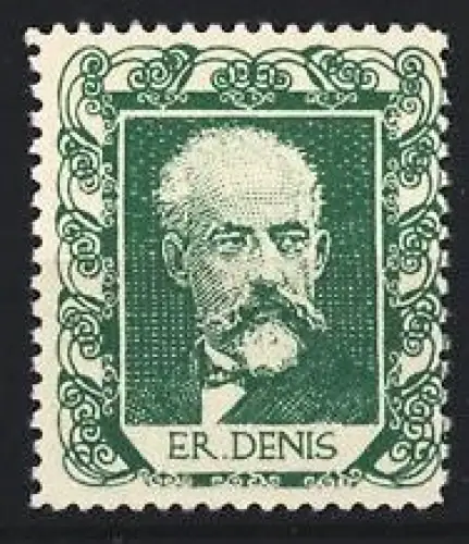 Reklamemarke Ernest Denis im Porträt