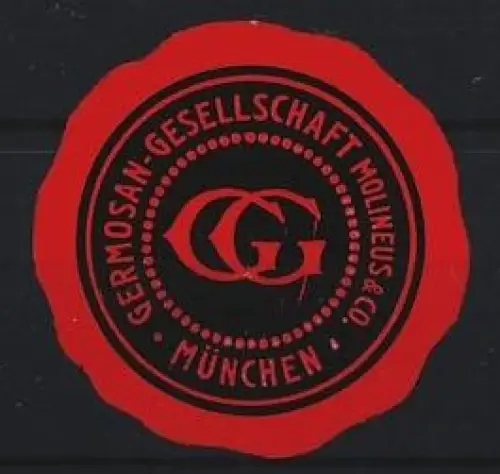 Reklamemarke München, Germosan-Gesellschaft Molineus & Co., Emblem GG