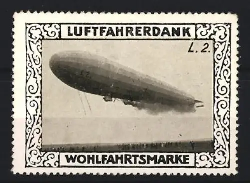 Reklamemarke Zeppelin L.2., Zeppelin in der Luft