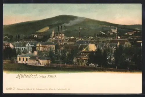 AK Wien, Hütteldorf, Gesamtansicht mit Industrieviertel