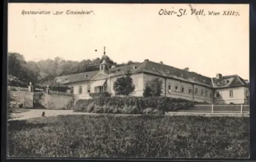 AK Wien, Ober-St. Veit, Restaurant zur Einsiedelei