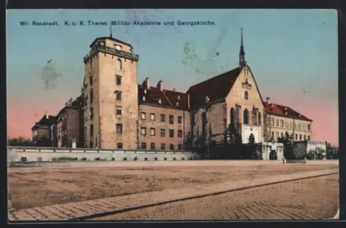 AK Wiener Neustadt, Theres. Militär-Akademie und Georgskirche