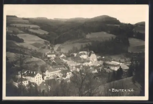 AK Edlitz /N. Ö., Teilansicht mit Kirche