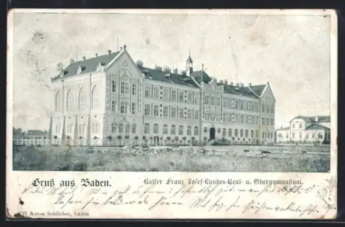 AK Baden, Kaiser Franz Josef-Landes-Real- und Obergymnasium