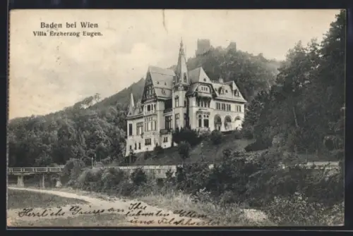 AK Baden bei Wien, Villa Erzherzog Eugen