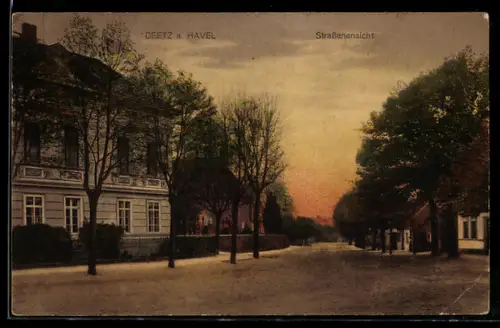 AK Deetz a. Havel, Strassenansicht, Panorama