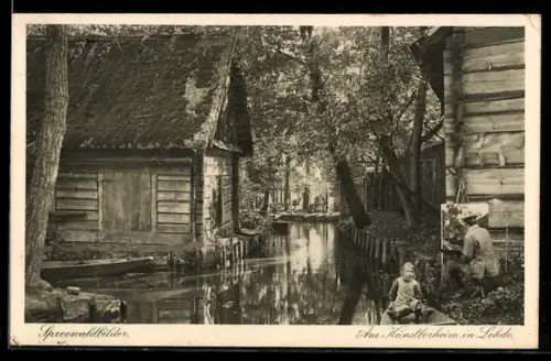 AK Lehde, Partie am Künstlerheim