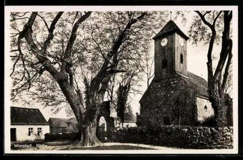 AK Miersdorf, Blick auf die Kirche