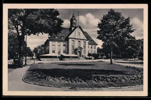 AK Birkenwerder, Blick auf Rathaus