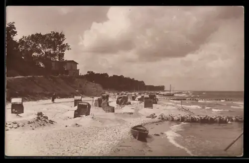 Foto-AK Koserow, Hotel Seeblick am Ostseestrand
