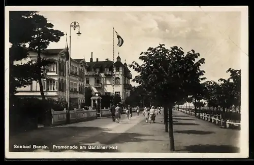 AK Bansin, Promenade am Bansiner Hof