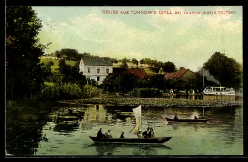 AK Teupitz, Tornow`s Idyll mit See