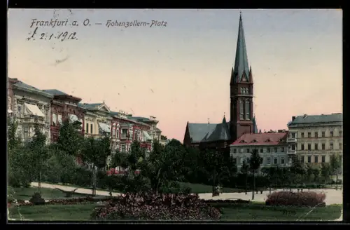 AK Frankfurt a. O., Hohenzollern-Platz