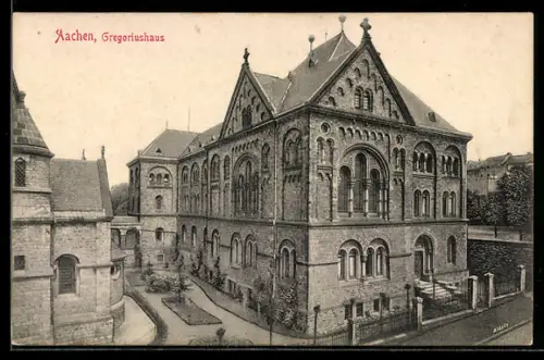 AK Aachen, Blick auf das Gregoriushaus