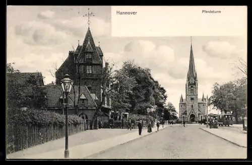AK Hannover, Blick auf den Pferdeturm