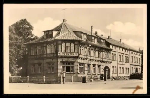 AK Kelbra /Kyffh., Ansicht vom HO-Hotel