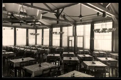 AK Altenhof am Werbellinsee, FDGB-Heim Strandpavillon, Speisesaal