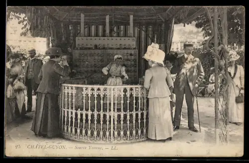 AK Châtel-Guyon, Source Yvonne, Badekultur