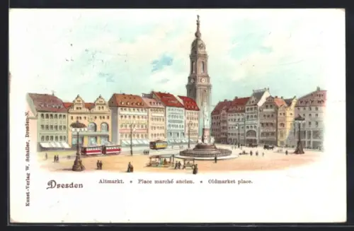 Lithographie Dresden, Altmarkt