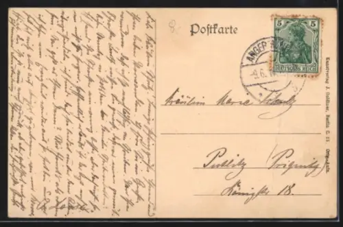 AK Angermünde, Kirche, Strassenansicht