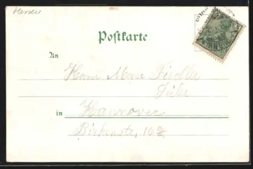 Lithographie Rüdesheim, Nationaldenkmal, Rheinpanorama, Bahnhof Rüdesheim