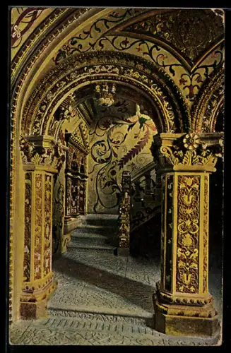 AK Moscou, L`escalier au Palais de Théremas