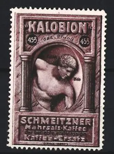 Reklamemarke Schmeitzner, Kalobion Kaffee-Ersatz, antiker Athlet