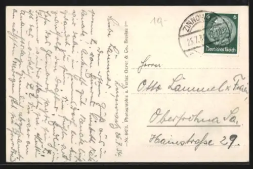 AK Zinnowitz, Seebrücke, Strand