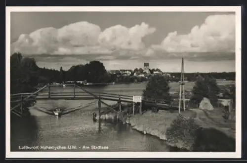 AK Hohenlychen /U.M., Am Stadtsee