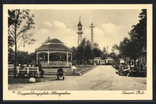 AK Altengrabow, Truppenübungsplatz, Konzert-Platz